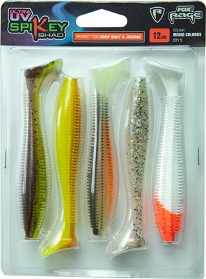 Fox Rage Spikey Shad Mixed Colour Pack 5pc